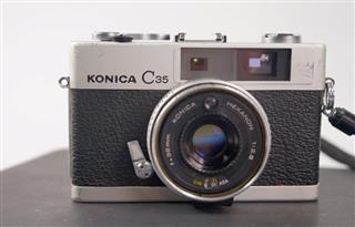 Konica C35 Rangefinder 35mm Film Camera Hexanon 38mm f/2.8 Japan